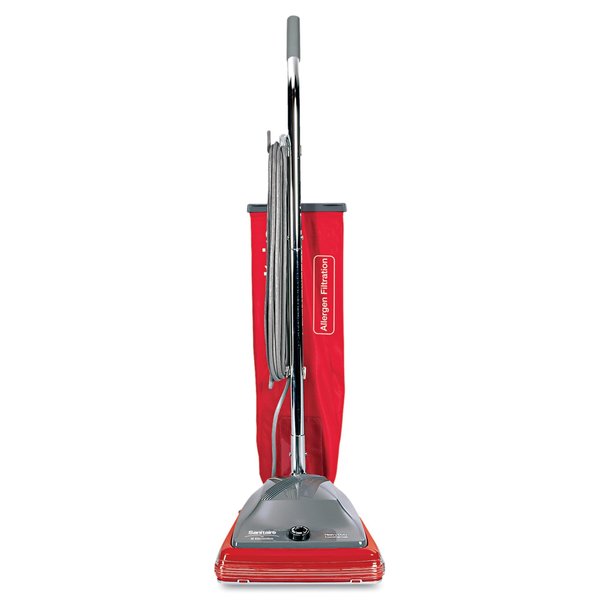 Sanitaire TRADITION Upright Vacuum SC688A, 12" Cleaning Path, Gray/Red SC688B